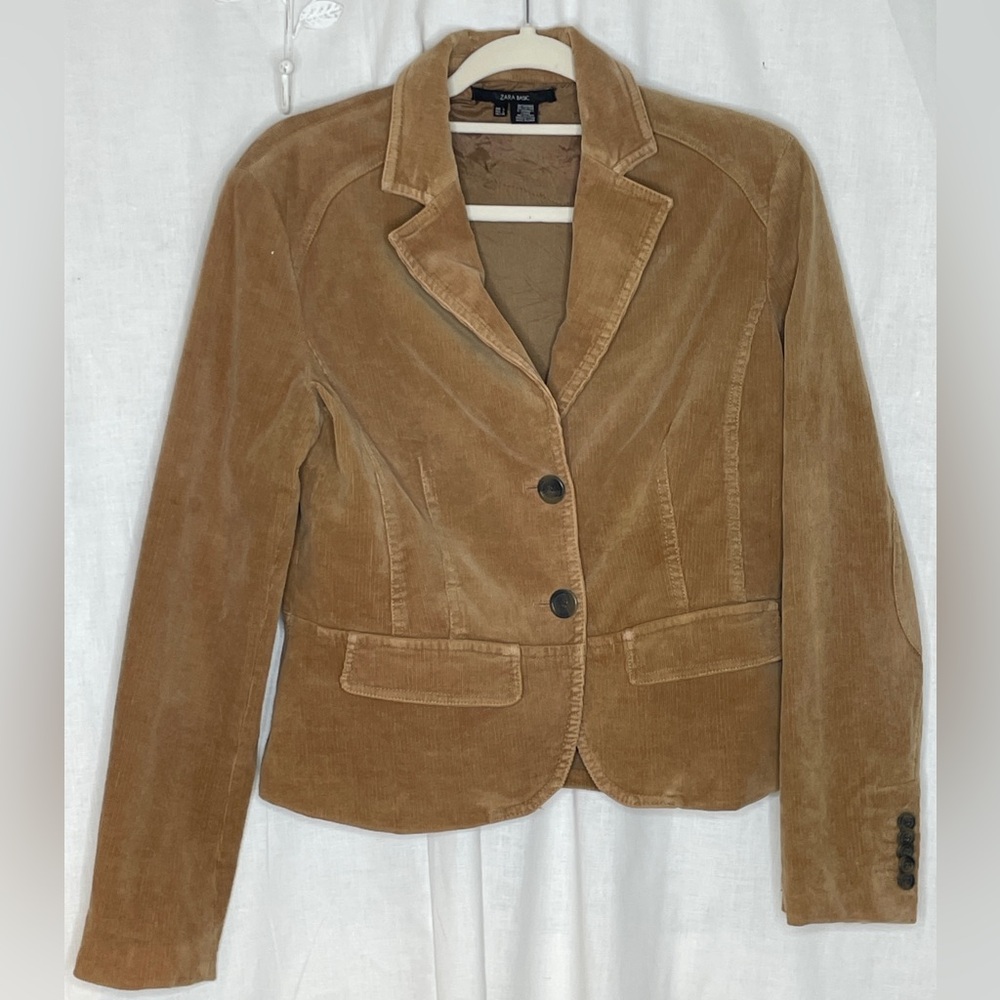 Tan Corduroy Women's Blazer